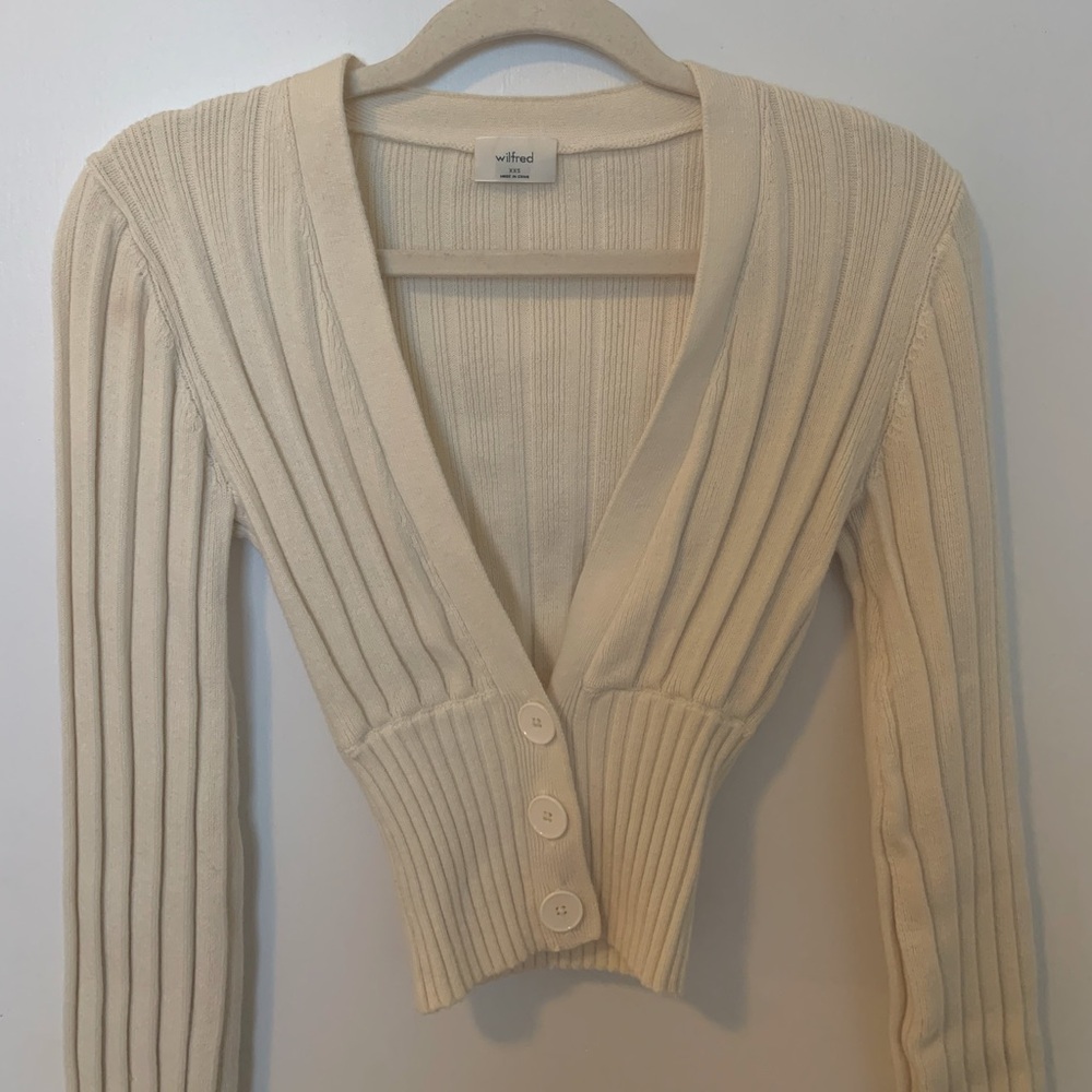 Wilfred Free Plunge Front Cardigan 🤍